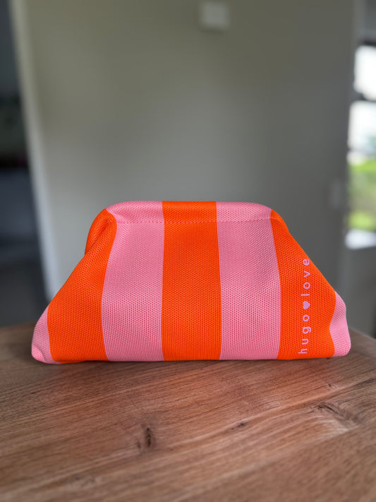 Clutch rosa/orange