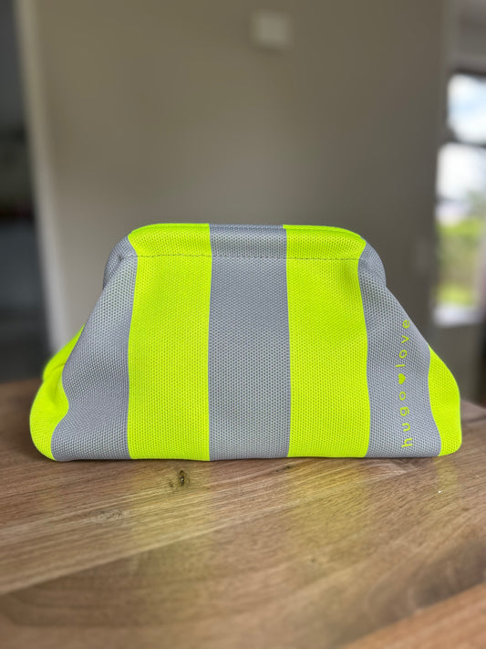 Clutch neongelb/grau
